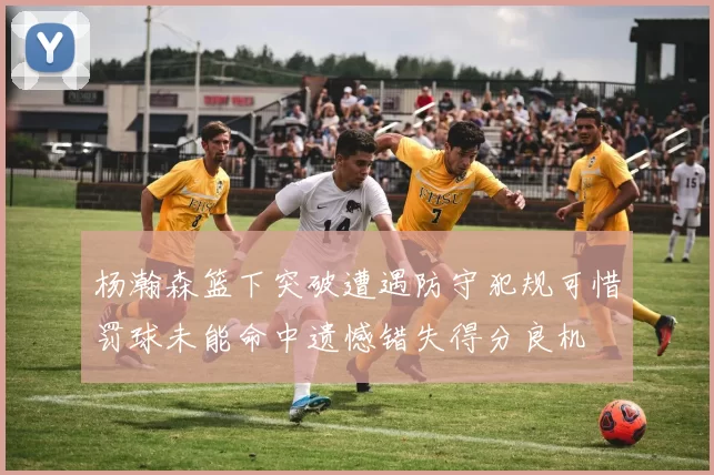 杨瀚森篮下突破遭遇防守犯规可惜罚球未能命中遗憾错失得分良机